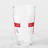 Eat Drink en be English St George's Cross Flag Glas (Rechts)