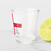 Eat Drink en be English St George's Cross Flag Shot Glas (Rechts)