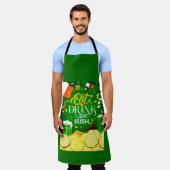 Eat Drink en Be Irish All-Over Print Apron Schort (Gedragen)