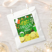 Eat Drink en be Irish Favor Bags Bedankzakje (Geknipt)