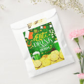 Eat Drink en be Irish Favor Bags Bedankzakje (Gezegeld)