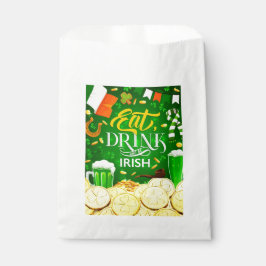 Eat Drink en be Irish Favor Bags Bedankzakje