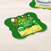 Eat Drink en Be Irish Kartonnen Onderzetters (Gekanteld)