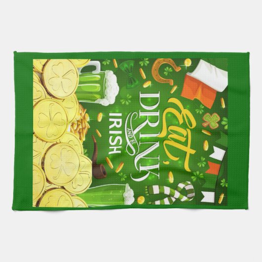 Eat Drink en Be Irish Kitchen Towels Theedoek (Horizontaal)