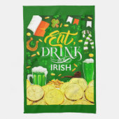 Eat Drink en Be Irish Kitchen Towels Theedoek (Verticaal)