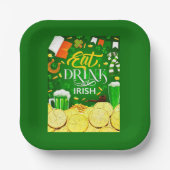 Eat Drink en Be Irish Paper Bord (Voorkant)