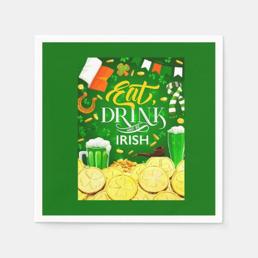 Eat Drink en Be Irish Servet (Voorkant)
