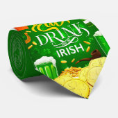 Eat Drink en Be Irish Stropdas (Opgerold)
