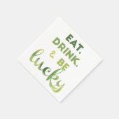 "Eat, Drink en be Lucky" Cocktail Napkins Servetten (Hoek)