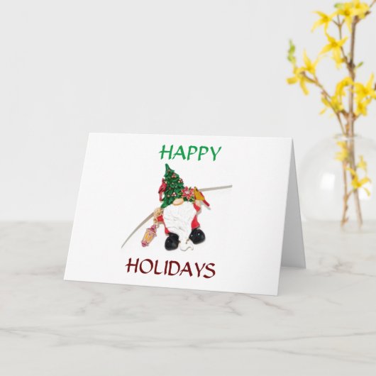 **EAT-DRINK EN BE MERRY** COOL GNOMES KAART (Gele Bloem)