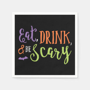 Eat Drink en be Scary Halloween Napkins Servet