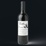 Eat Drink en be zeventig Funky Retro 70th Birthday Wijn Etiket<br><div class="desc">Het wordt een druppel van een 70e verjaardagsfeestje,  zodat je je wijnflessen zo verkleedt met deze bizarre retro-Eat,  Drink & Be 70! stickers. Overeenkomende partijbenodigdheden beschikbaar.</div>