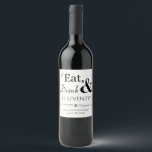 Eat Drink en be zeventig Funky Retro 70th Birthday Wijn Etiket<br><div class="desc">Het wordt een druppel van een 70e verjaardagsfeestje,  zodat je je wijnflessen zo verkleedt met deze bizarre retro-Eat,  Drink & Be 70! stickers. Overeenkomende partijbenodigdheden beschikbaar.</div>