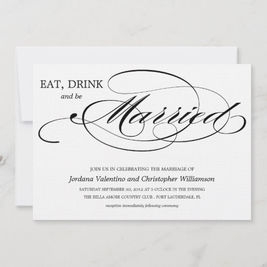 EAT, DRINK EN BEDRIJF KAART (Voorkant)