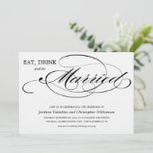 EAT, DRINK EN BEDRIJF KAART (Staand voorkant)