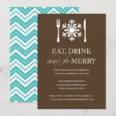 EAT-DRINK EN BEDRIJFSMERRY | VERZOEKEN VAN PARTIJE KAART (Voorkant / Achterkant)