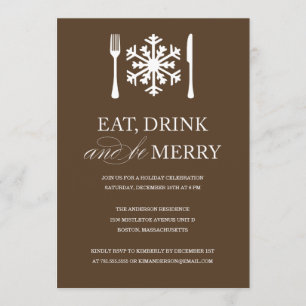 EAT-DRINK EN BEDRIJFSMERRY VERZOEKEN VAN PARTIJE KAART