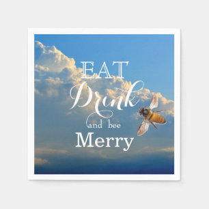 Eat Drink en bee Merry Servetten