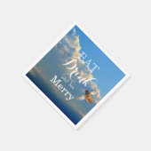 Eat Drink en bee Merry Servetten (Hoek)