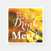 Eat Drink en bee Merry Servetten (Voorkant)