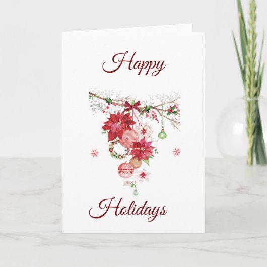 EAT DRINK EN BEN ZEER MERRY FEESTDAGEN KAART (Voorkant)