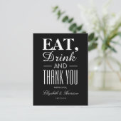 Eat, Drink en dank u Briefkaart (Staand voorkant)