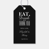 Eat, Drink en dank u Cadeaulabel (Voorkant)