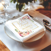 EAT-Drink en Elegant Chic Floral Gold Servetten