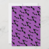 Eat, drink en eng paarse Halloween party Kaart (Achterkant)