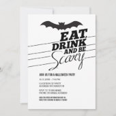 Eat, Drink en eng zijn - Halloween party Kaart (Voorkant)