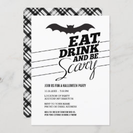 Eat, Drink en eng zijn - Halloween party Kaart