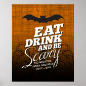 Eat, Drink en eng zijn - Halloween party Poster (Voorkant)