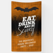 Eat, Drink en eng zijn - Halloween party Spandoek (Verticaal)