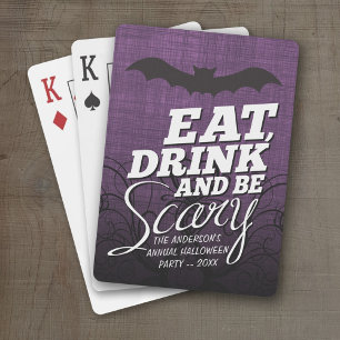 Eat, Drink en eng zijn - Halloween party Speelkaarten