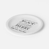 Eat Drink en erg lekker grappig zijn Papieren Bordje (Gekanteld)