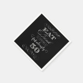 Eat Drink en Fantastisch vijftigjarig feest Servetten (Hoek)