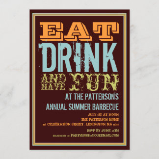 Eat, Drink en Fun op een zomerBBQ Kaart