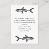 Eat Drink en getrouwd  haaienvangst Informatiekaartje (Achterkant)