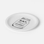 Eat drink en getrouwd Mason Jar bruiloft borden Papieren Bordje (Gekanteld)