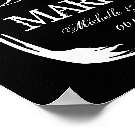 Eat drink en getrouwd Mason Jar bruiloft posters (Hoek)