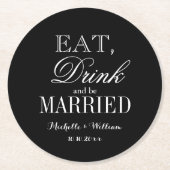 Eat drink en getrouwde onderzetters (Voorkant)
