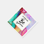 Eat Drink en Geweldige Abstracte marmer Servet (Hoek)