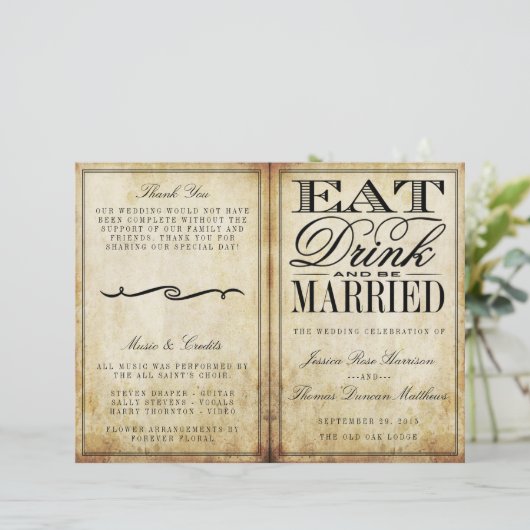 Eat, Drink en huwelijk (Staand voorkant)