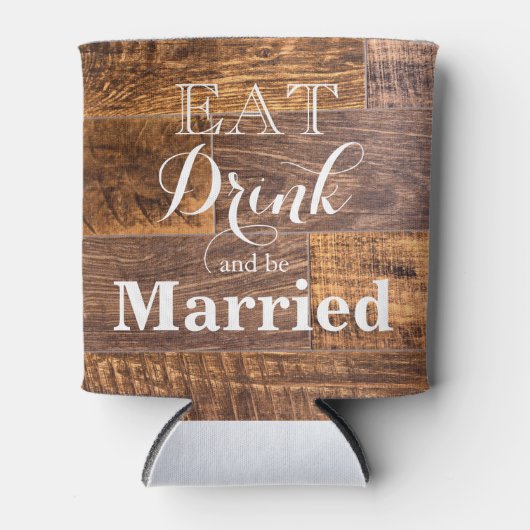Eat Drink en huwelijk Blikjeskoeler (Voorkant)