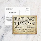 Eat, Drink en huwelijk Briefkaart