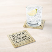 Eat, Drink en huwelijk Kartonnen Onderzetters (Insitu)