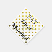 Eat Drink en huwelijk | polka-puntpatroon Servet (Hoek)