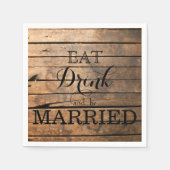 Eat Drink en huwelijk Servet (Voorkant)