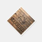 Eat Drink en huwelijk Servet (Hoek)