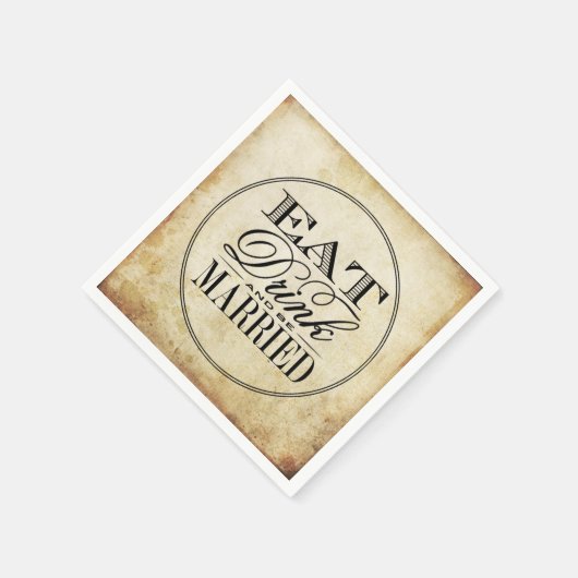 Eat, Drink en huwelijk Servet (Hoek)